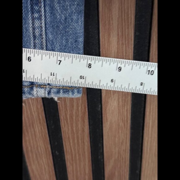 Abercrombie & Fitch Jeans 25 / 0 Short Blue 70s Vintage Flare Ultra High Rise - Picture 6 of 8